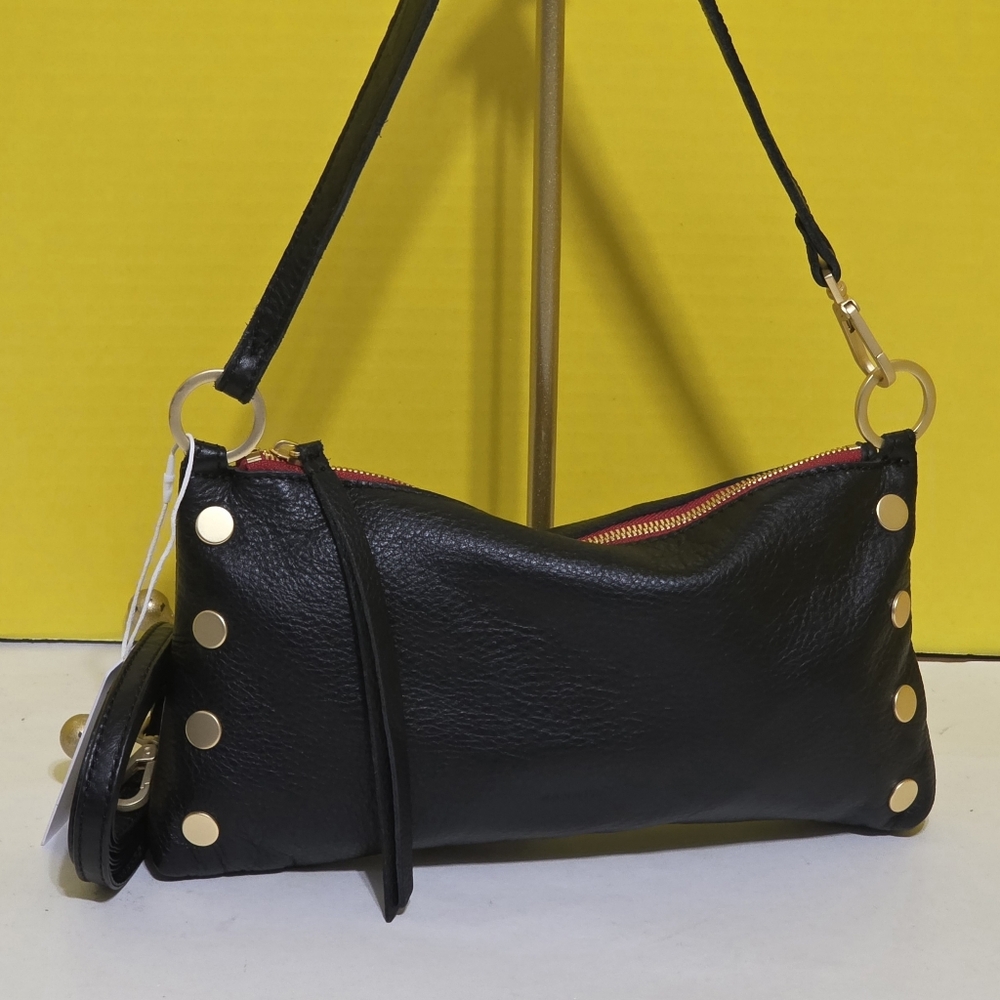 Hammitt Black Leather SM Kyle Shoulder Bag - Picture 1 of 5